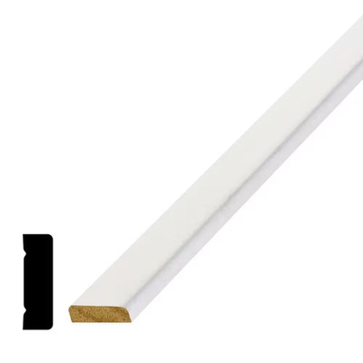5/8 In. D X 2-1/4 In. W X 84 In. L Primed MDF Casing Moulding
