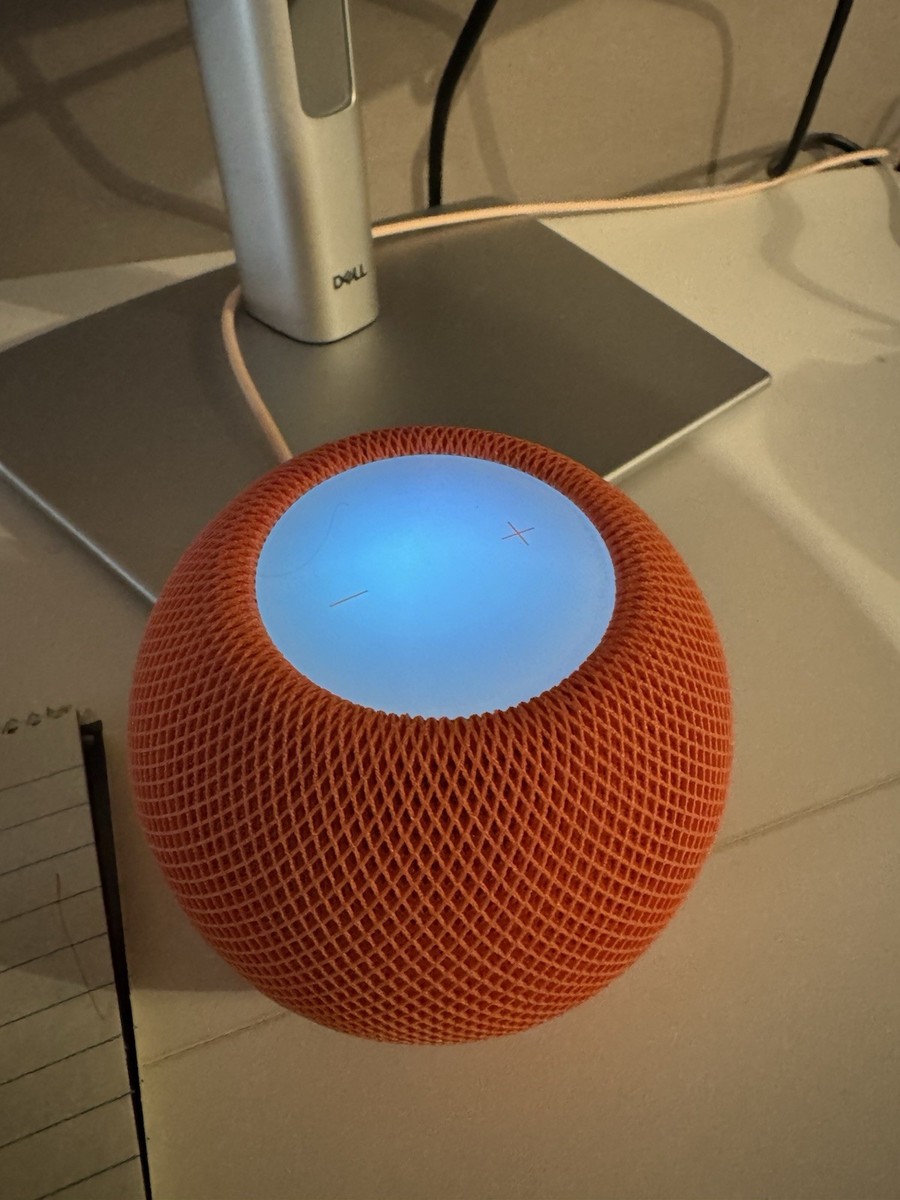 Apple Homepod Mini Speaker - Orange - A2374 / Reset