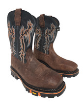 Bota de trabajo occidental Cody James Decimator 11" punta compuesta para hombre BCJOSPW116 10D