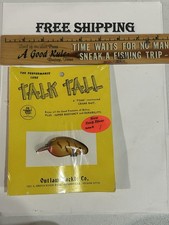 Vintage TALK TALL CUSTOM CRANKBAIT OUTLAW TACKLE CO. EVANSVILLE INDIANA NOS NIP