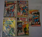 Lot of 5 Vintage Superman Comic Books (Action Comics & Superman)
