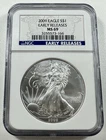 2009 $1 American Eagle NGC MS69 EARLY RELEASE 1 oz .999 Fine Silver Coin