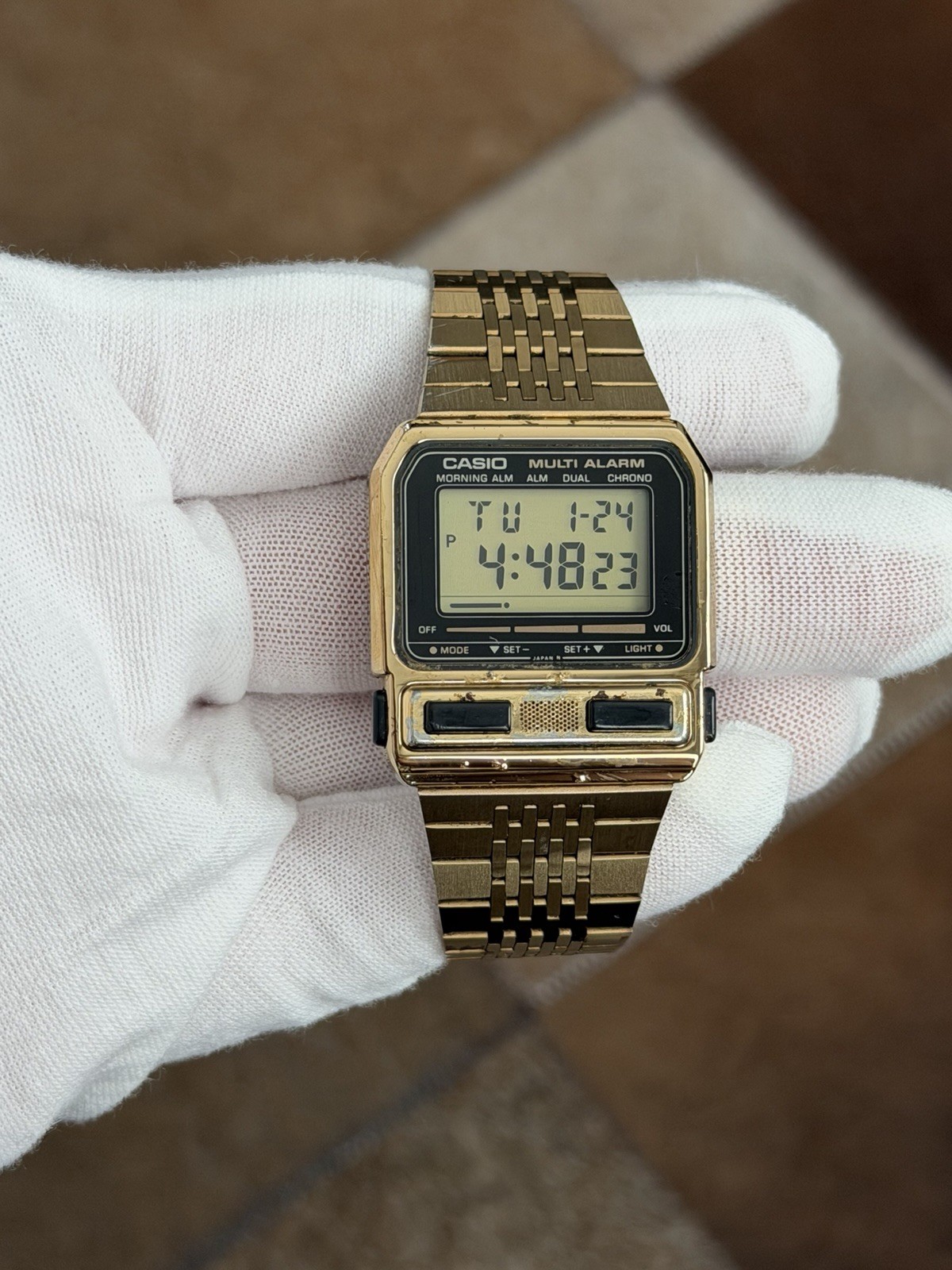 Rare Vintage Casio Multi Alarm BA-200G Men’s Digital Watch Module 462 JDM 1980s