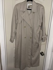 Vintage Women's London Fog Classic Double Breasted Trench Coat Size 6P