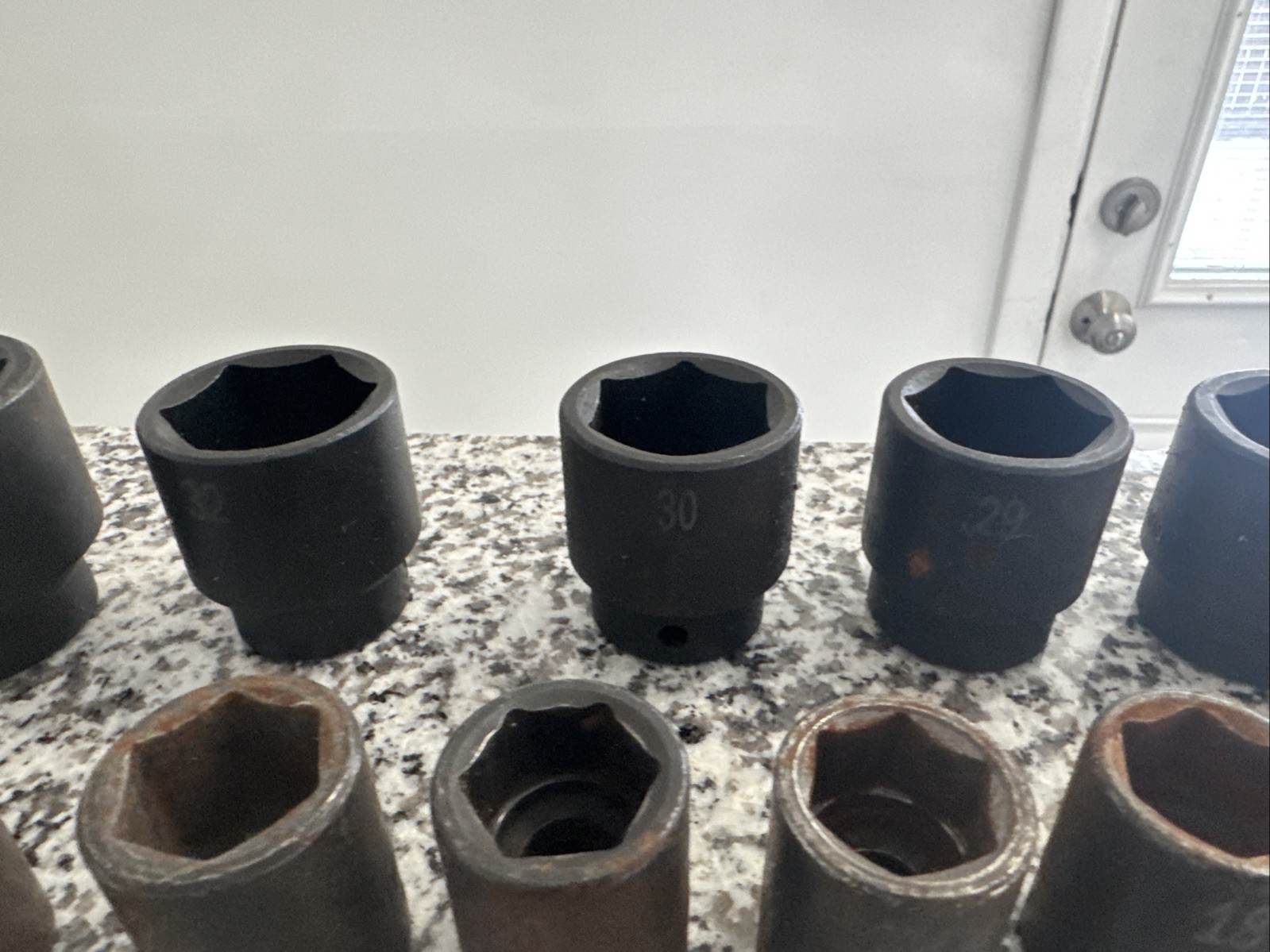 SK Tools 4037 - 25 Piece 1/2" Dr 6 Pt Shallow Metric Impact Socket Set USA MADE