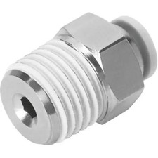 5Pc FESTO CORPORATION QB-1/8-1/4-U Push-in Connector, 1 Port NPT 1/8-27 Thr
