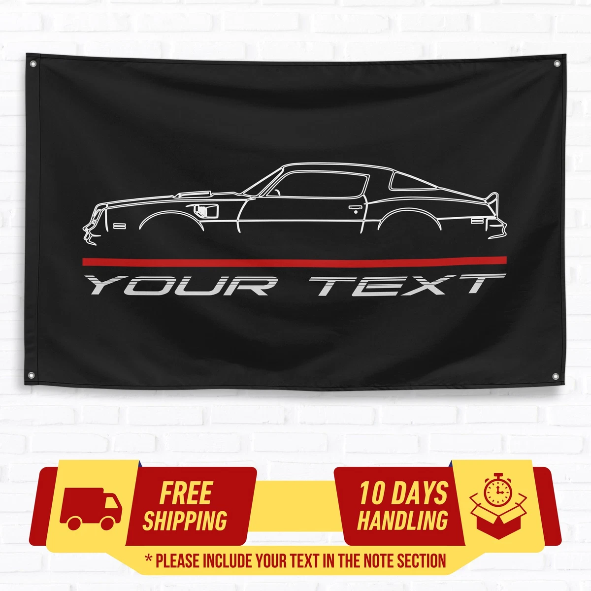 Pontiac Drapeau Bannière 3x5Ft Voiture de Course Drapeau