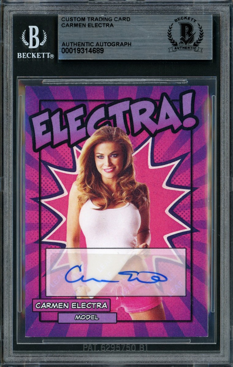 Carmen Electra Autographed Trading Card Model Beckett BAS | eBay