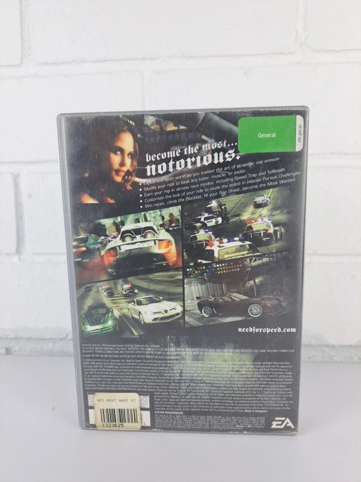 Need for Speed Most Wanted PC Game Complete with Manual and Codes 4 Discs - Image 3 of 3