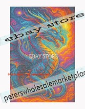 1000 piece jigsaw puzzle Fire Dragon psychedelic fantasy