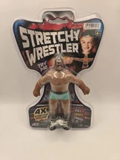Stretchy Wrestler Action Figure Toy 4X Stretch Power Blue Trunks Ages 4+