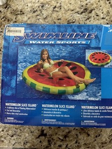 New in Box Swimline watermelon slice island raft
