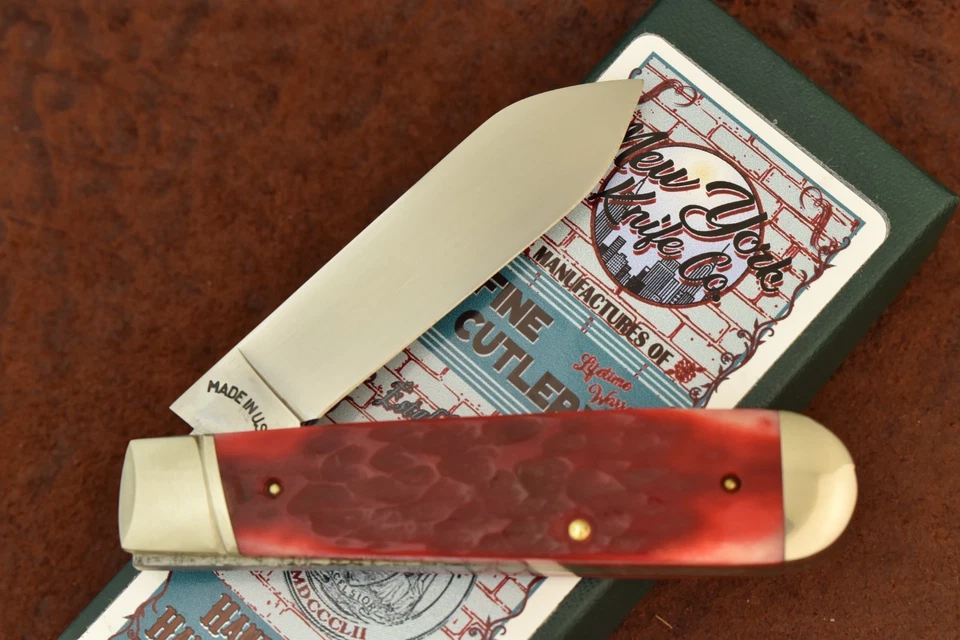 CUCHILLO NEW YORK CO HECHO EN EE. UU. CUCHILLO JACK HUESO ROJO JIGGED BONITO 2025 (27773) Foto 2 de 4