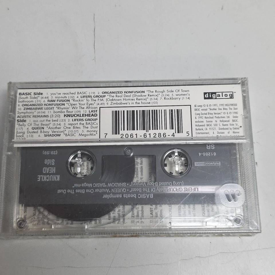 Basic Beats Sampler DJ Shadow Organized Konfusion Queen Etc Cassette NEW SEALED - Image 2 of 4