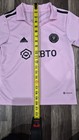 adidas Inter Miami CF Lionel Messi #10 Pink/Black Youth Soccer Jersey Size 22 — photo 7