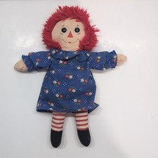 Vintage Raggedy Ann Doll 13 Bloomers Dress He...