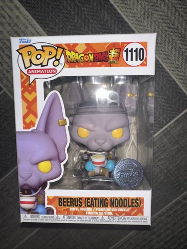 Funko Pop! Animación - Dragon Ball Super - Beerus (comer fideos) #1110