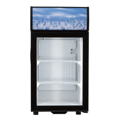 Adcraft CDRF-1D/1.5 Black Diamond 1.5 cu.ft.Countertop Refrigerator Merchandiser