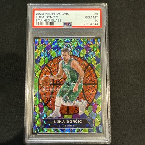 Luka Doncic #9 2020 Panini Mosaic Stained Glass card