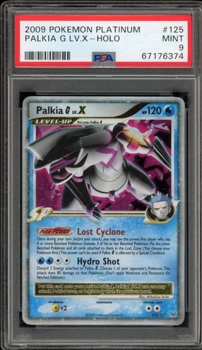 Pokemon Palkia G Lv.X Platinum Holo Ultra Rare #125 PSA 9 Mint