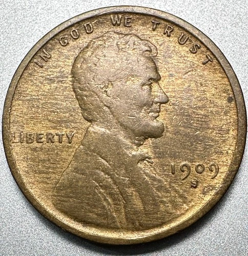 1909-S  LINCOLN CENT   VF DETAILS   KEY DATE #1397