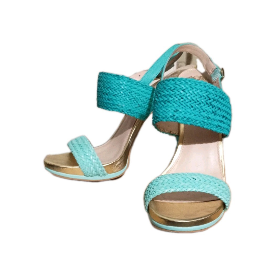 EUC VINCE CAMUTO Adrien Woven Platform Sandals, Sz US 8.5 US
