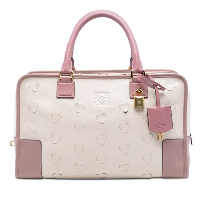 Authenticated LOEWE Limited Edition Cherry Blossom Amazona 36 Ivory