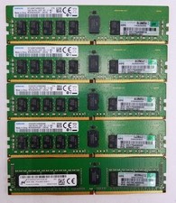 LOT OF 5 Samsung/MICRON 16GB 1Rx4 PC4 2400T Server Memory Module