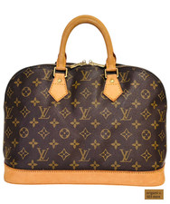 Louis Vuitton Alma Monogram Handbag M51130 Brown Top Handle Bag LV