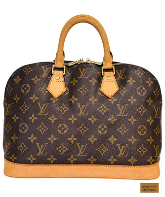Louis Vuitton Alma Monogram Handbag M51130 Brown Top Handle Bag LV
