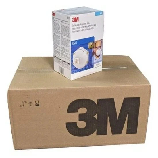 1 CASE 3M 8511 N95 Particulate Respirator Protection Masks Exhalation Valve NIB
Opens in a new windo