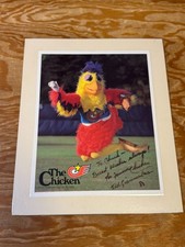 1983 The Famous San Diego Chicken Ted Giannoulas Signed Mascot Photo