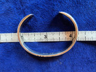 Clarence Bailon Santo Domingo silver stamped cuff bracelet fits 6" wrist in GUC — photo 5