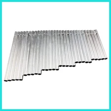 30 Pcs Silver Tone Hollow Wind Chimes Outdoor Ideal Gift Aluminum Tubes Garde...