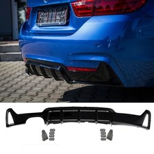 SCHWARZ GLANZ LACKIERT Diffusor Sport passend f�r M-Paket BMW F32 F33 F36 + ABE*