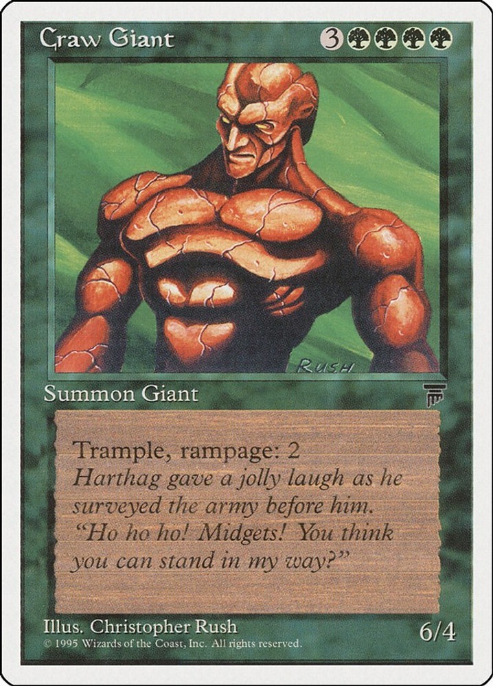 Craw Giant EN 61 Vintage MTG Chronicles Uncommon MP