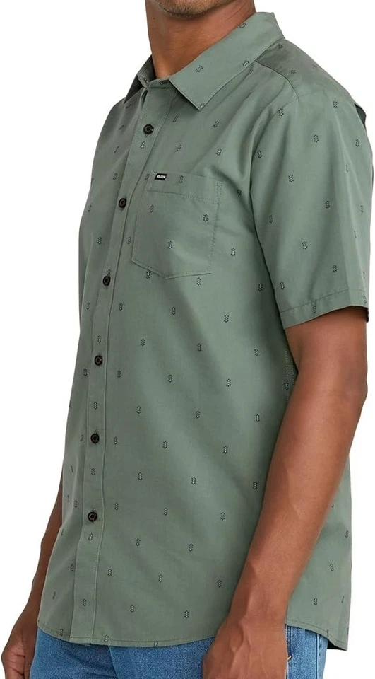 VOLCOM BANKSTONE Men's S/S Woven Shirt - LTO - Large - NWT - Image 3 of 4