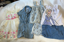 Girls Lot size 6 clothing Dress Disney Minnie Mouse shorts tops Elsa Overall