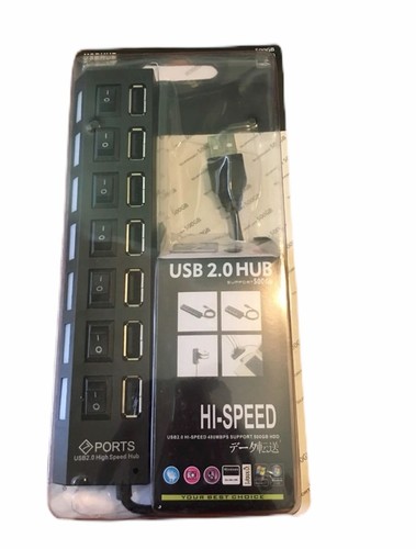 6 in 1 Multiport USB Hub 2.0 Hi-Speed HDMI Adapter For Windows Laptop - Black - Picture 2 of 6