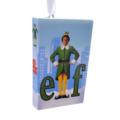 Hallmark Buddy The Elf Movie VHS Tape Christmas Ornament 2021 Will Ferrell VCR