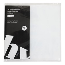 25x 10" Vinyl Record Outer Sleeves - Au enh llen 0,15mm / Made i... Transparent