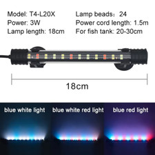 Waterproof LED Aquarium Light Fish Tank Underwater Lamp Clip Light Aquariums Dec