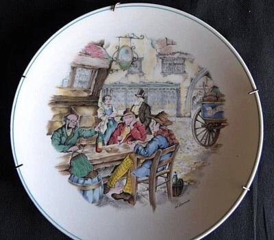 ASSIETTE DE COLLECTION EN PORCELAINE DECORS DE PARIS "LE TEMPS JADIS" N°2 - Photo 1/2