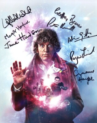 Doctor Who Autogramm: Staffel 18 Cast & Crew signed Foto (Lalla Ward +7)