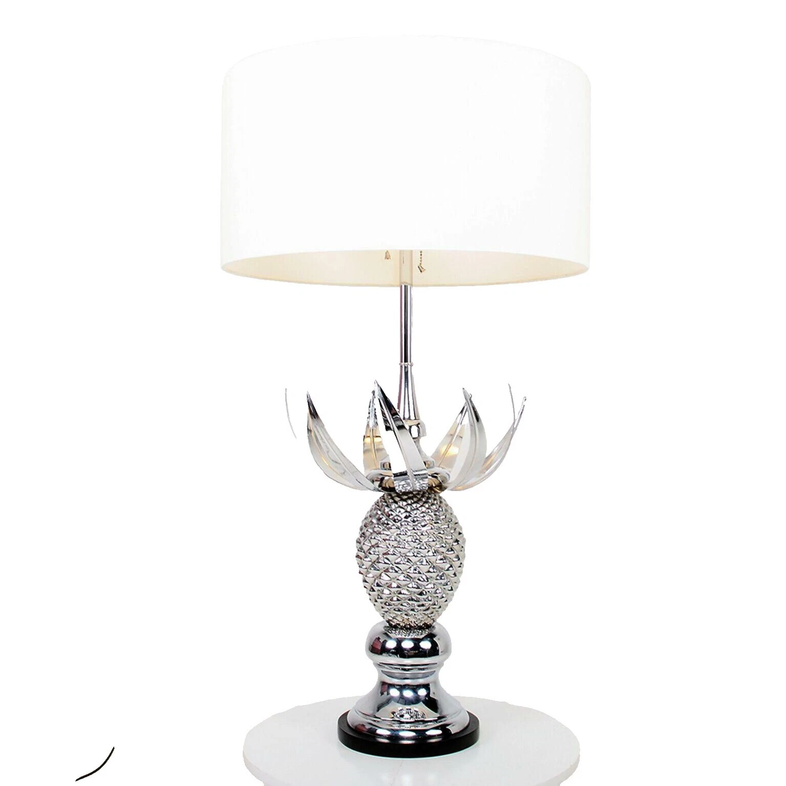 Pineapple Chrome Table Lamps