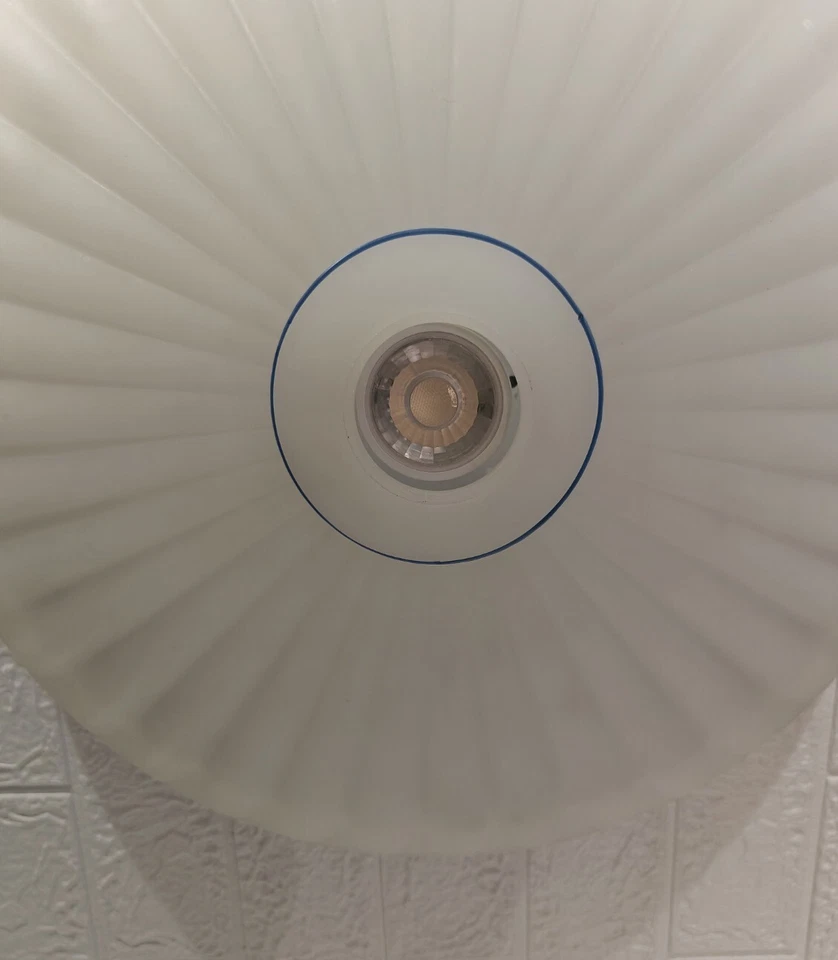 Plafoniera, Lampada a Soffito FALB art. 1898 - Vetro Opalino - Immagine 4 di 4