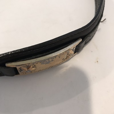 Brighton 1996 Vintage Black Leather Belt Sz M 36.5” Long | eBay display picture 1