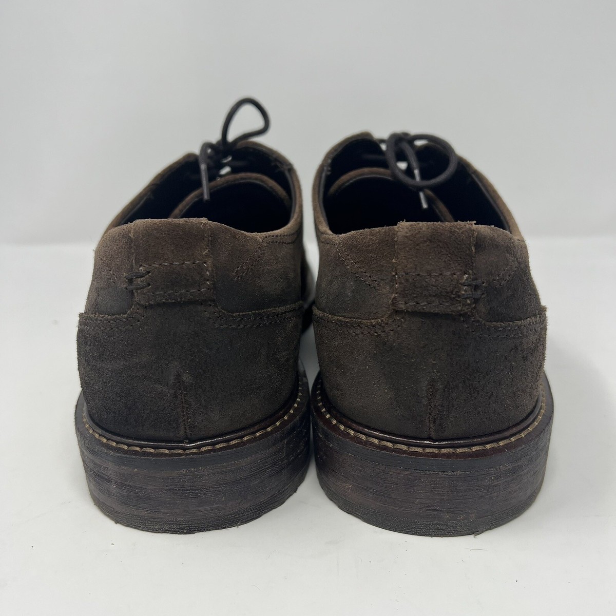 Ecco Kenton Dress Shoes - Wingtip/Suede Leather ECCO Kenton Tie Coffee Oxford Wingtip Shoe Brown Suede (size  main image 2