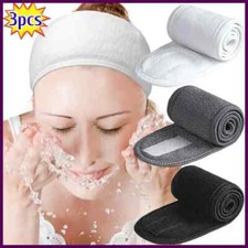 3pcs Women New Adjustable SPA Facial Headbands Hair Bands for Face Washing Bath