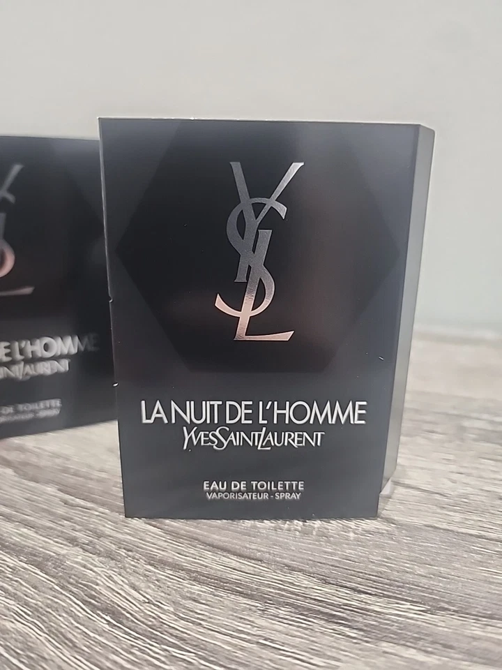 2 YSL YVES SAINT LAURENT LA NUIT DE L'HOMME SAMPLE SPRAY 0.04 FL OZ / 1.2 ML  - Image 2 of 4